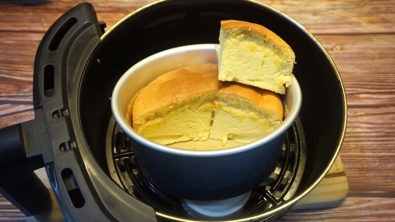 Nướng bánh bông lan bằng nồi chiên không dầu đảm bảo độ bông xốp