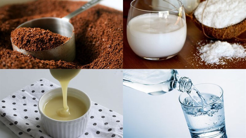 Nguyên liệu để làm cà phê cốt dừa vô cùng đơn giản, bạn nên thay thế sữa đặc bằng nguyên liệu ít calo hơn