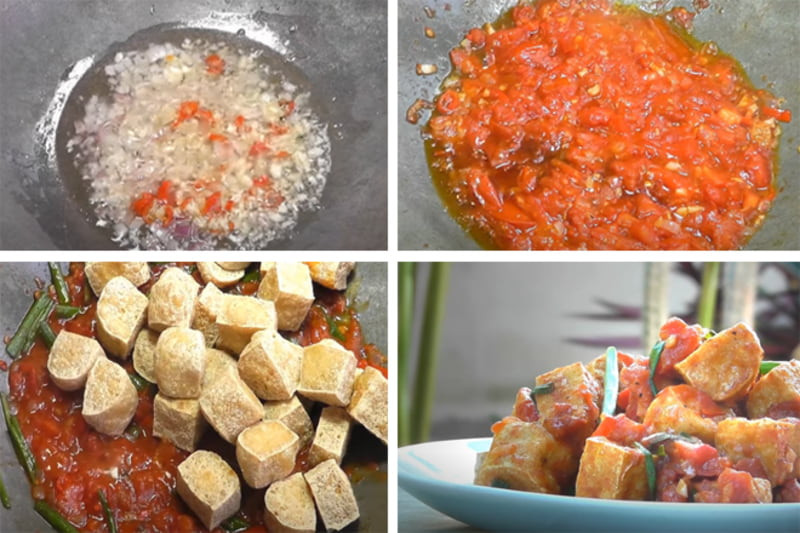 Cách làm đậu hũ sót cà chua thành công sẽ cho ra đời món ăn thơm ngon với vị chua ngọt cân bằng đến hoàn hảo