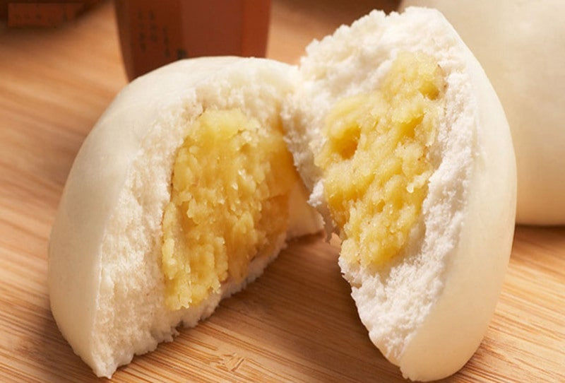  Bánh bao nhân đậu xanh là sự kết hợp hài hoà giữa phần vỏ mềm mịn và nhân đậu béo ngậy