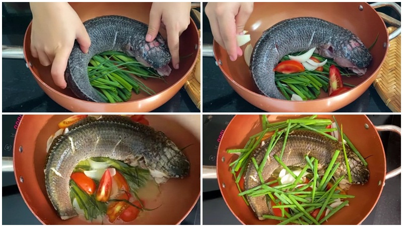 Cách làm cá hấp cuốn bánh tráng tại công đoạn chế biến cá
