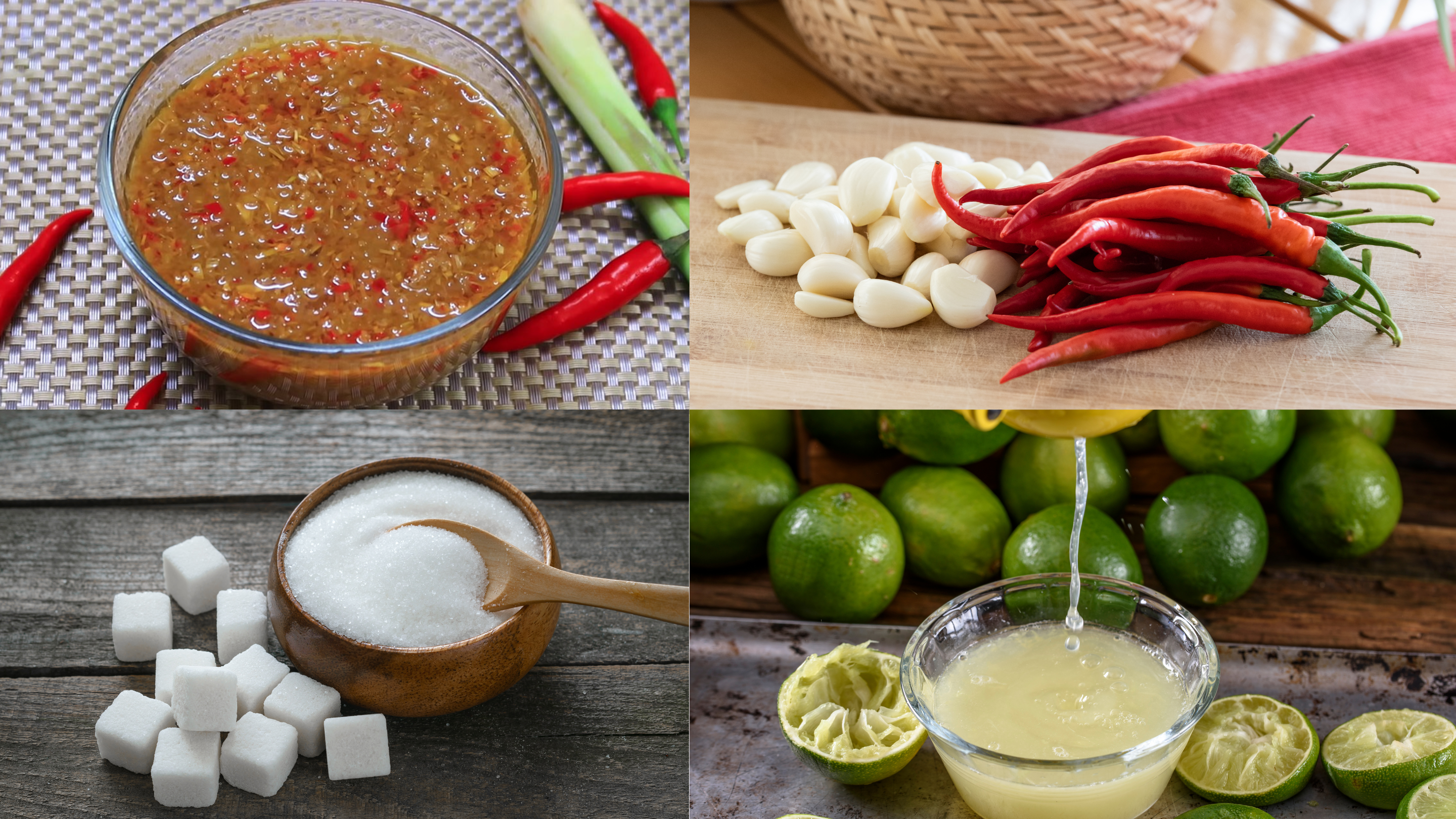 Nguyên liệu cần thiết để nước chấm ốc mắm nêm đúng vị