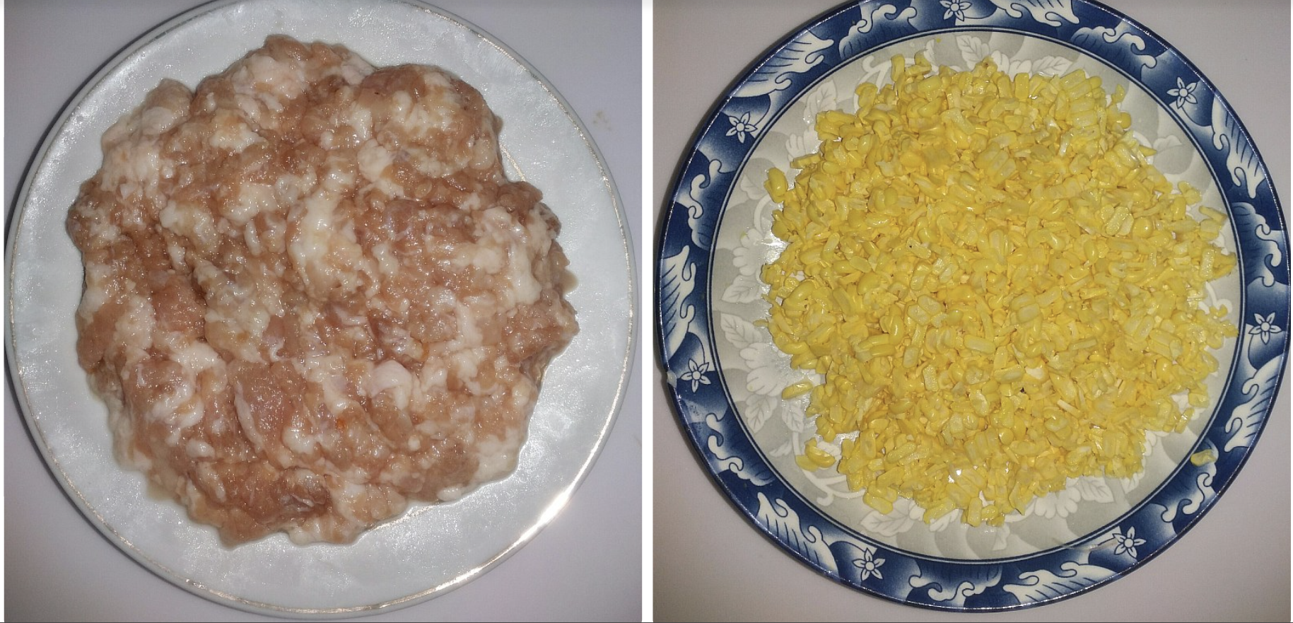 Bào mỏng bắp và băm thịt