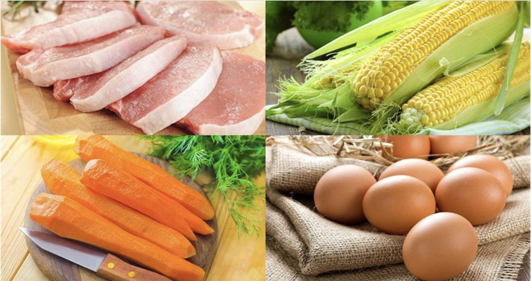Nguyên liệu chính cách làm ram bắp nhân thịt